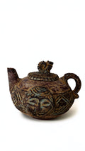 Brown Patterned Ceramic Teapot — main view 01