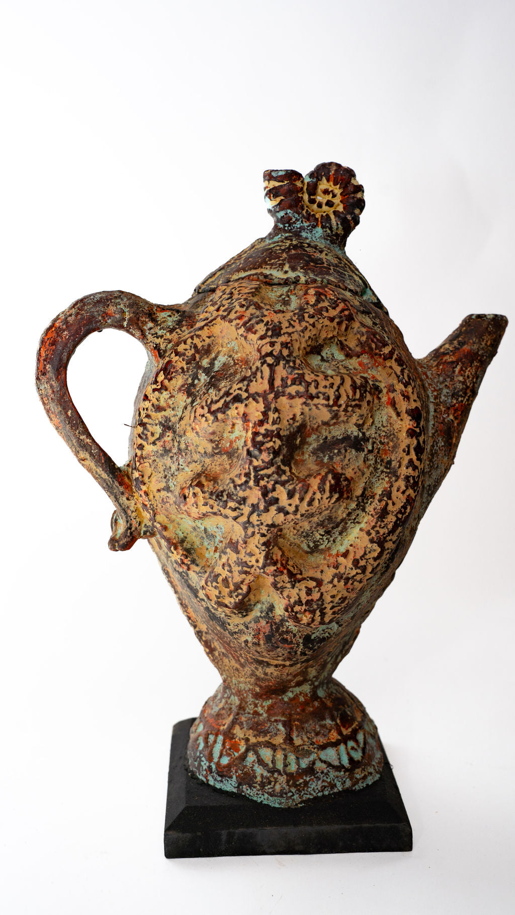 Tall Bird Ceramic Pitcher Sculpture — main view 01