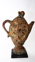 Tall Bird Ceramic Pitcher Sculpture — main view 01