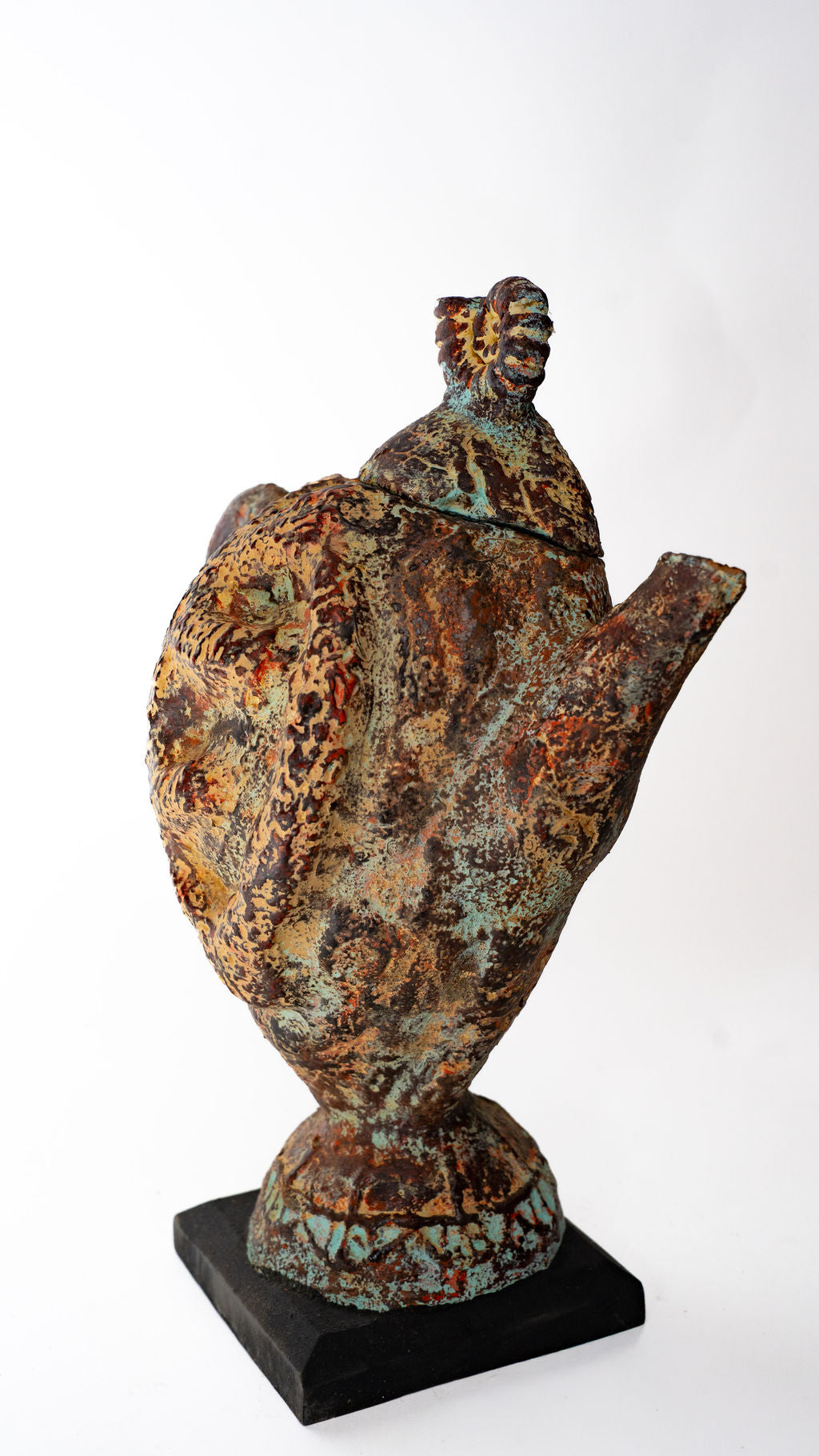 Tall Bird Ceramic Pitcher Sculpture — alternate view 02
