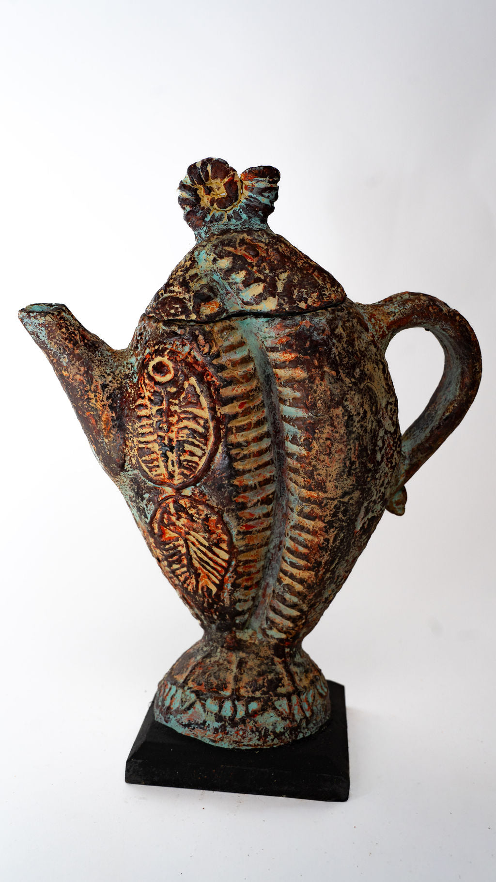Tall Bird Ceramic Pitcher Sculpture — product view 03