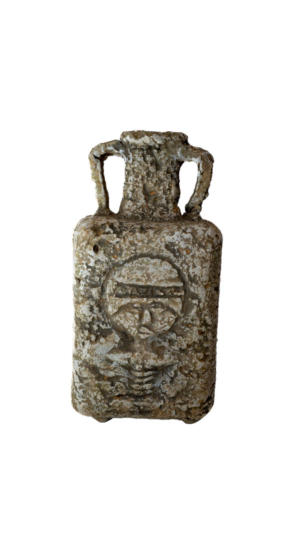 Small Square Two Handle Ceramic Vase — main view 01
