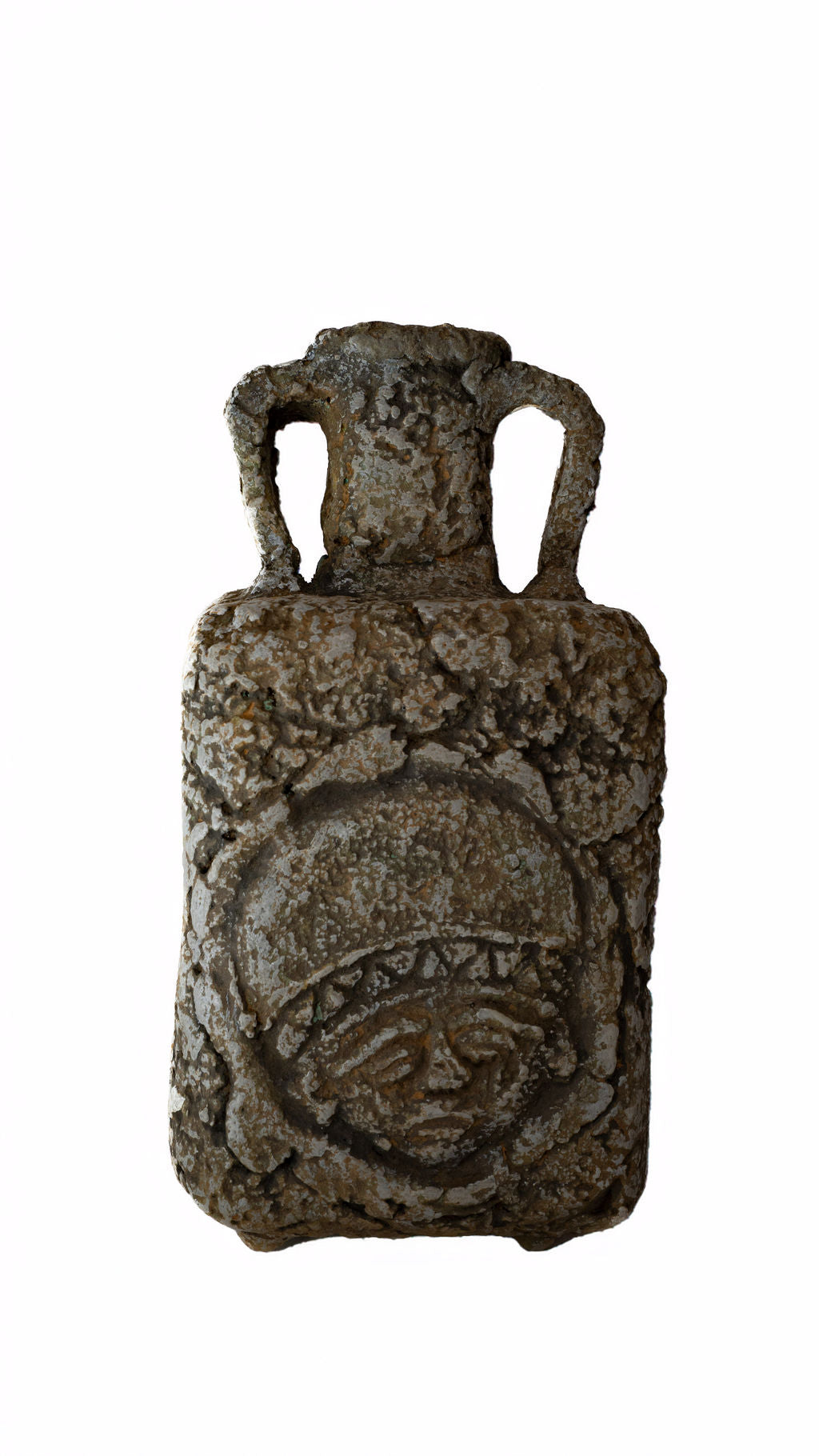 Small Square Two Handle Ceramic Vase — product view 03