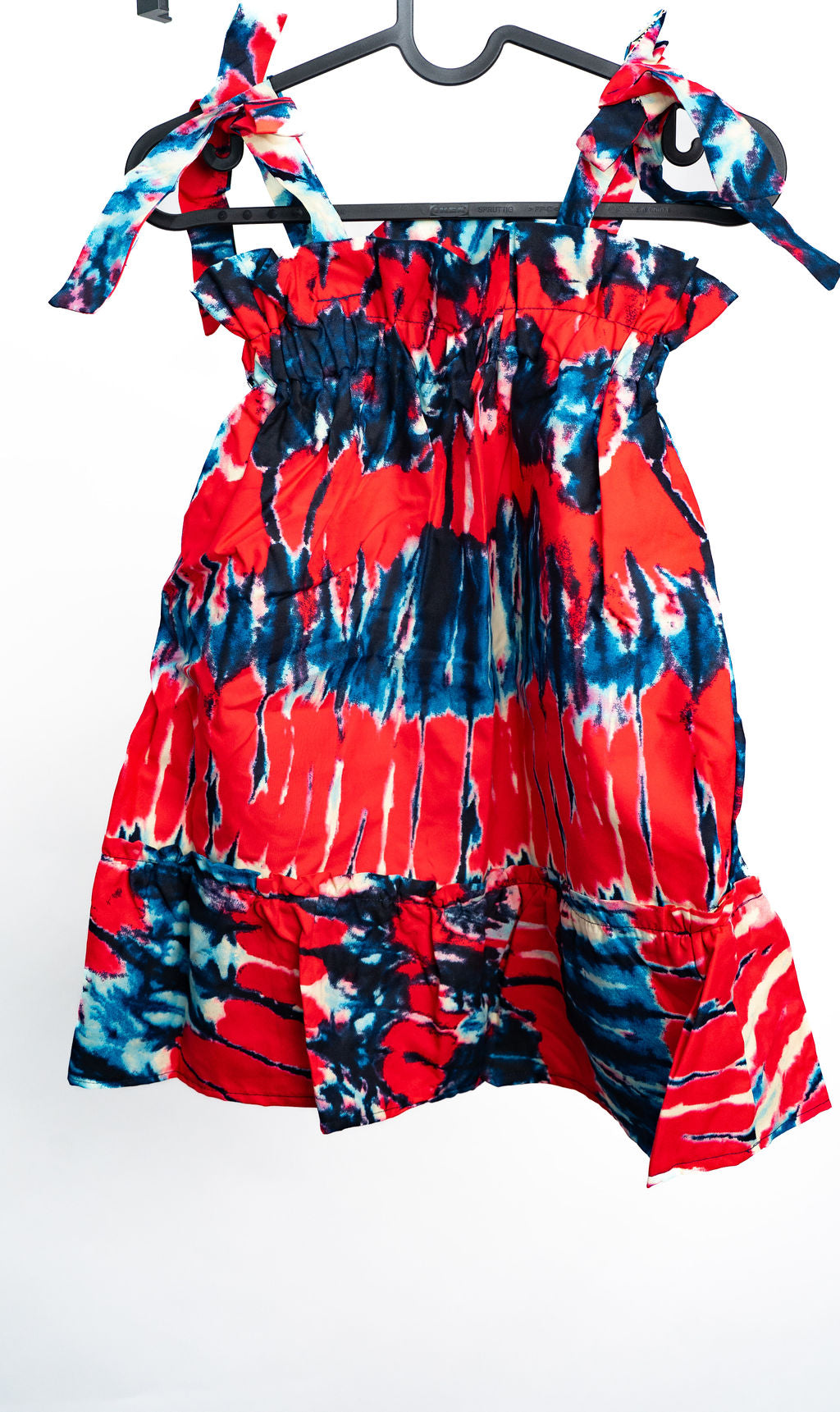 Red Blue Print Romper — alternate view 02