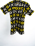 Black Yellow Symbol Print Romper — main view 01