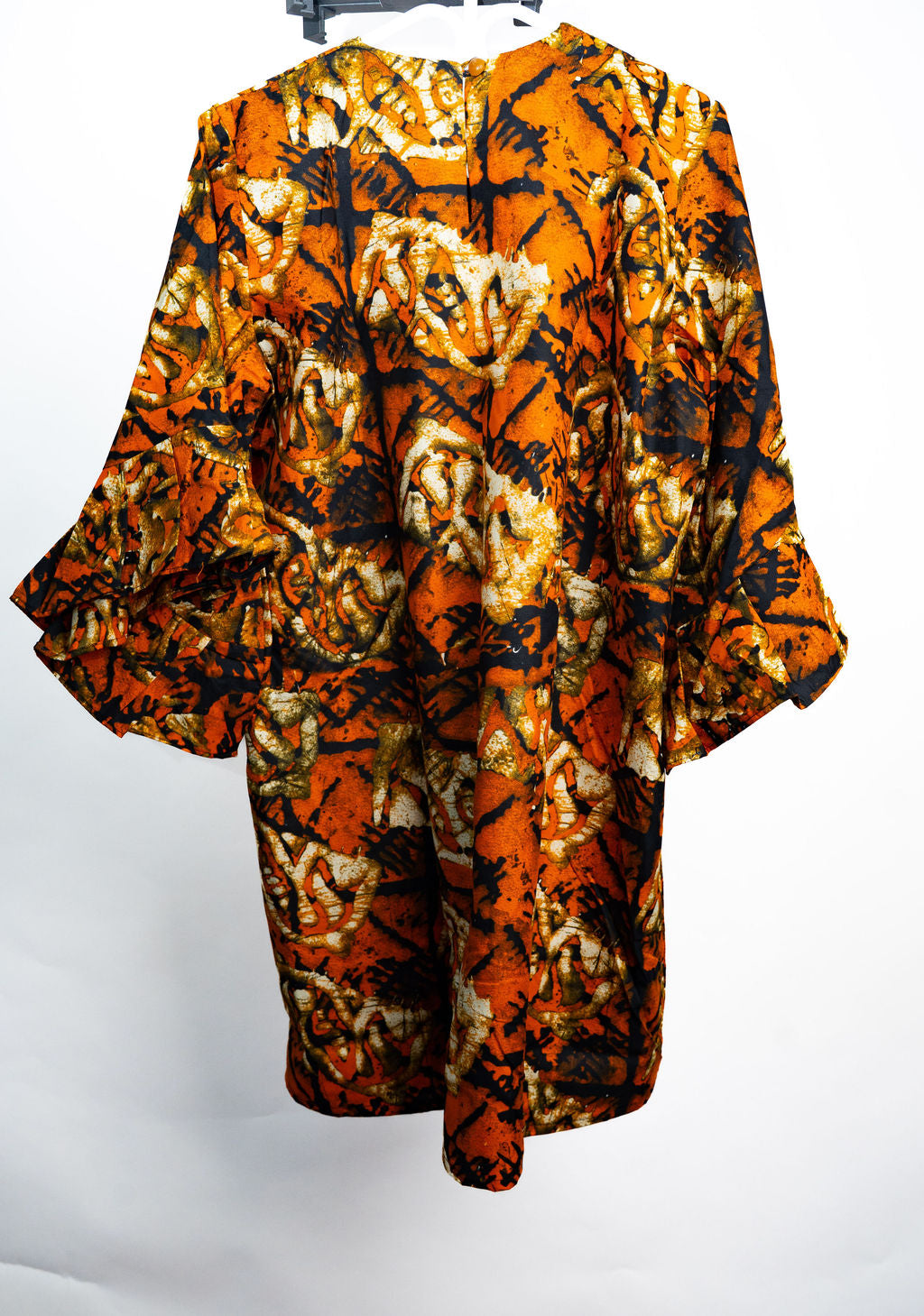 Orange Brown Print Kimono Set — alternate view 02