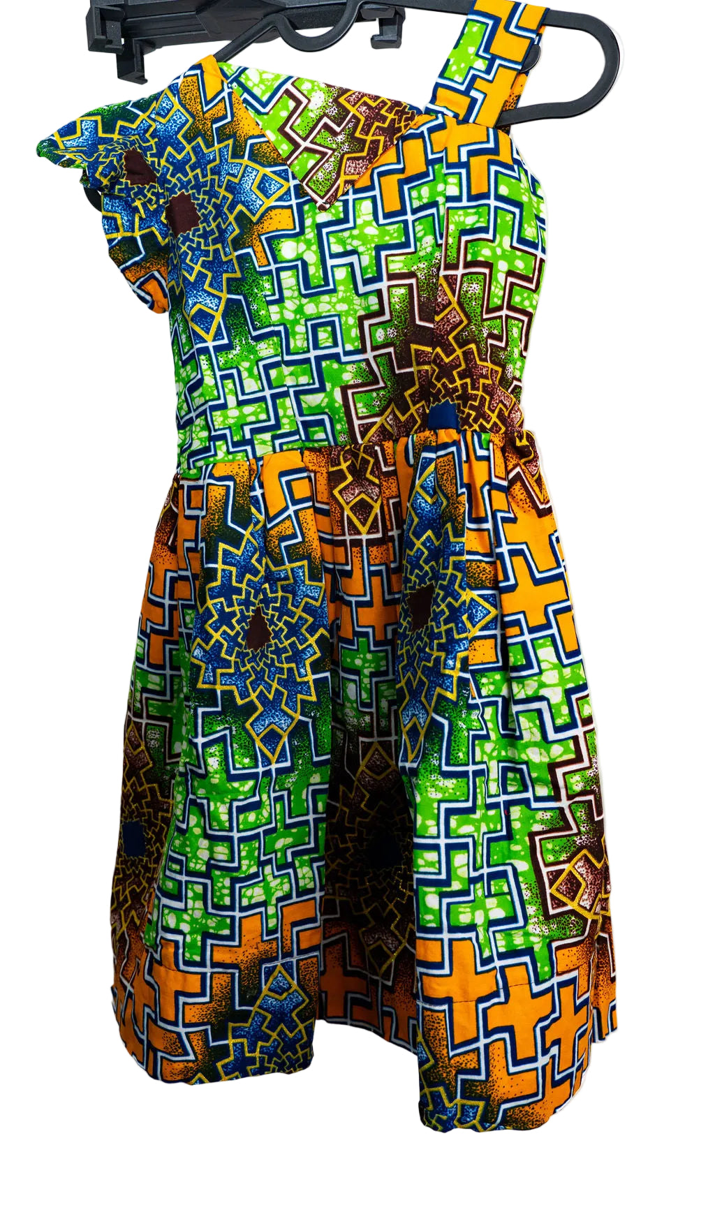 Multicolor Sleeveless Print Dress — main view 01