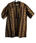 Brown Striped Mens Shirt — main view 01