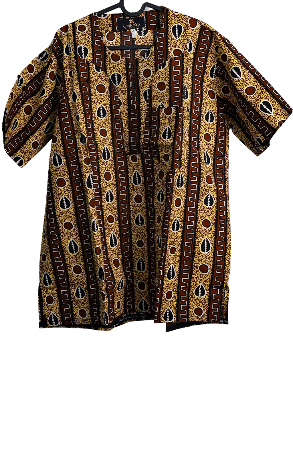 Brown Striped Mens Shirt — product view 03