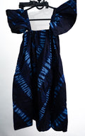 Navy Blue Print Dress — main view 01