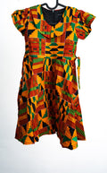 Multicolor Kente Print Dress — main view 01