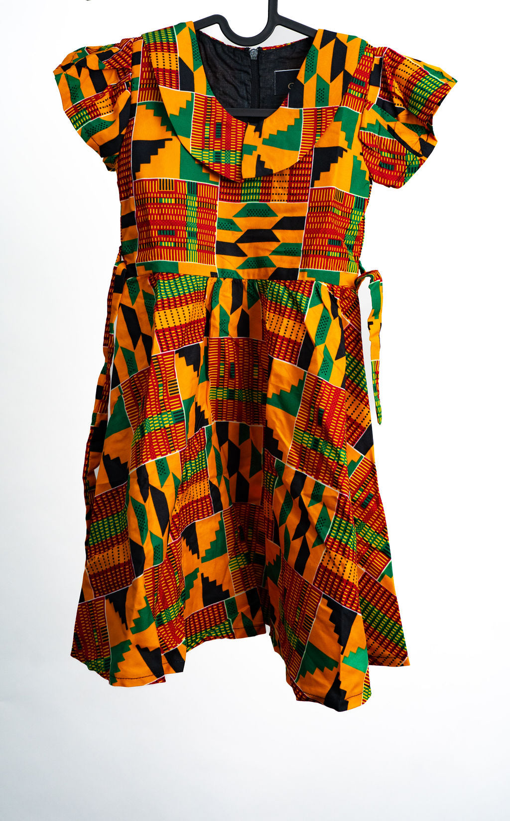 Multicolor Kente Print Dress — main view 01