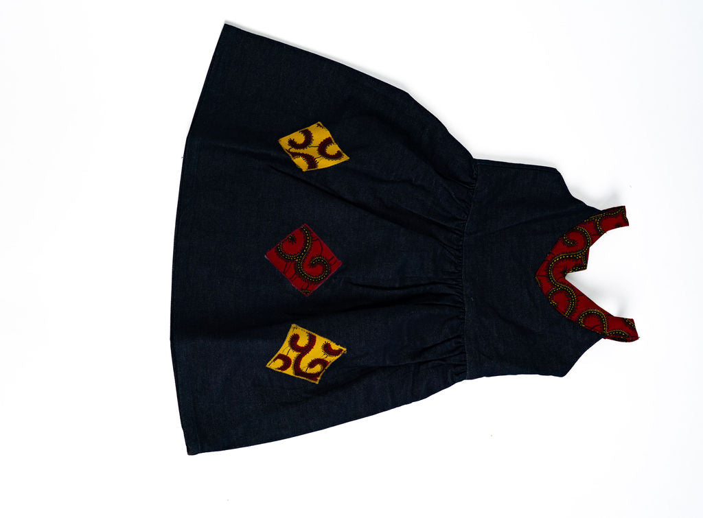 Black Red Yellow Adult Dress — main view 01